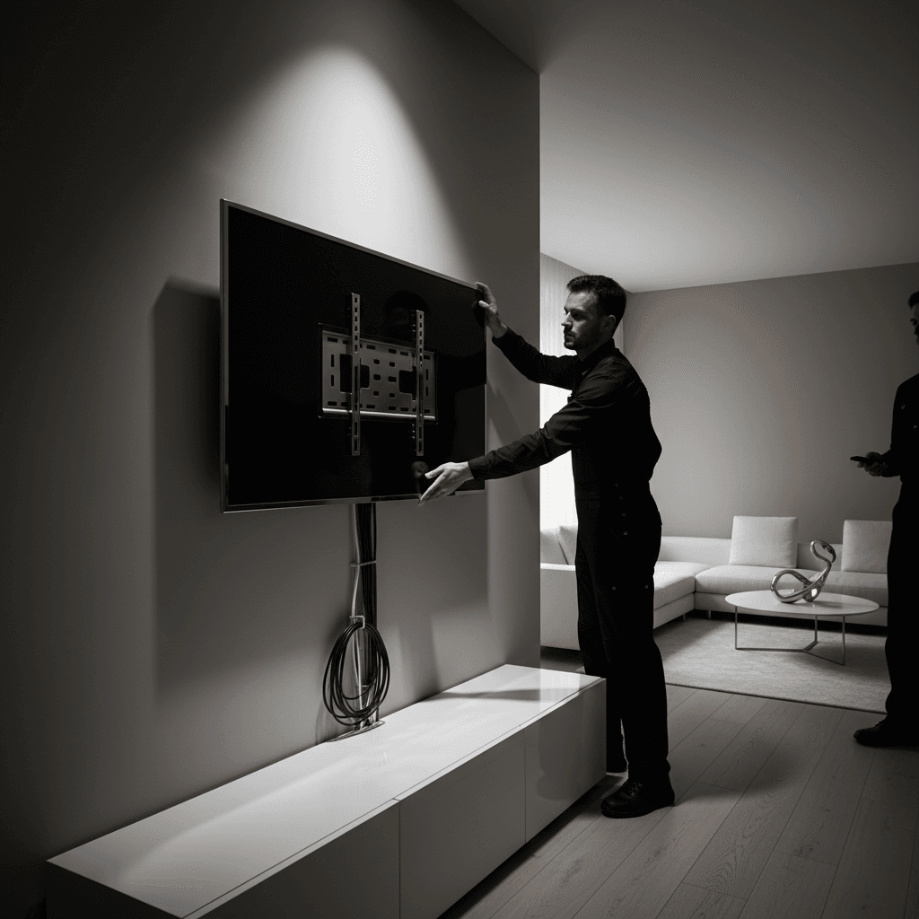 Montagem de TV na parede